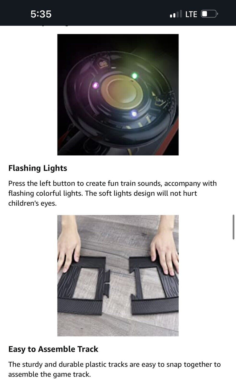 TEMI Ride On Train Set: All-in-One Track and Train Experience