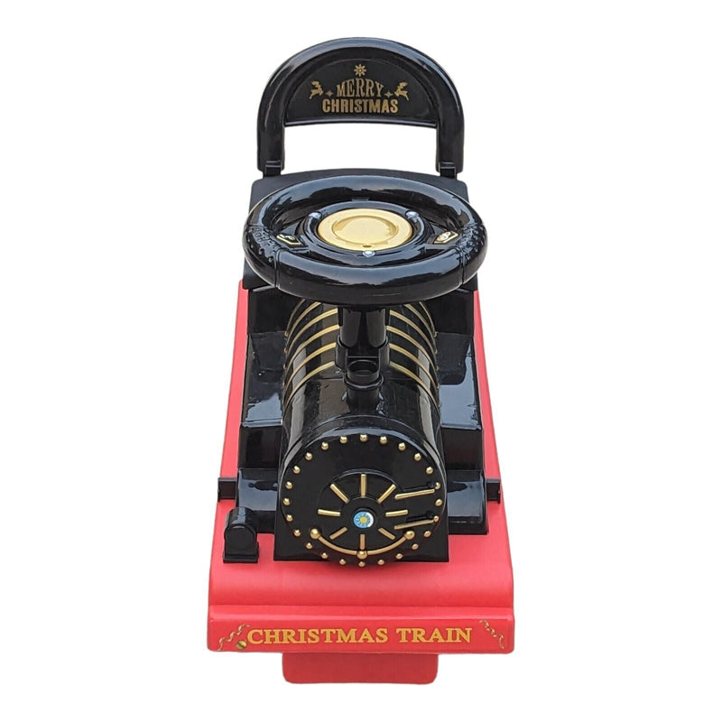 Tempi Electric Train Ride-On Toy with Lights, Sounds, and Storage Tracks