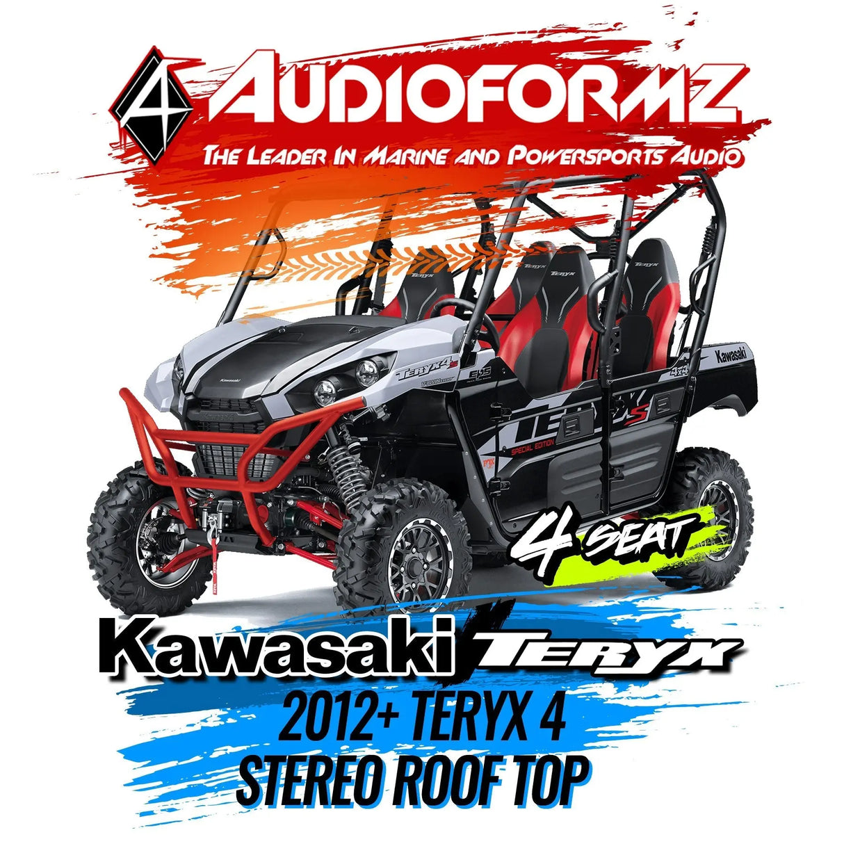 2012+ Kawasaki Teryx 4 Stereo Tops (4-Seat) Kawasaki