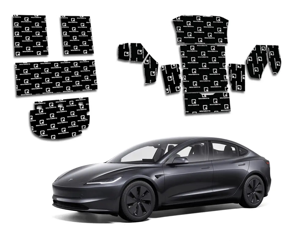 SoundSkins | 2017+ Tesla Model 3 Kits Bundle Sound Deadening Vehicle Specific Kit | SSK-TESLA3BNDL | 3 Layers (Acoustic Foam, Foil, Rubber Butyl), 52.9 sq ft SoundSkins Global