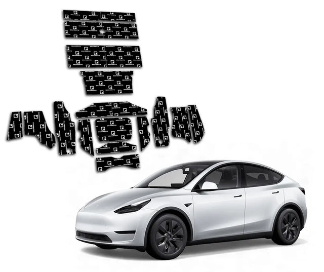 SoundSkins | 2021+ Tesla Model Y Sound Deadening Vehicle Specific Kit | SSK-TESLAY | 3 Layers (Acoustic Foam, Foil, Rubber Butyl), 52.4 sq ft SoundSkins Global