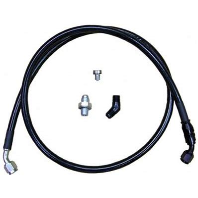 Duramax Factory Style Garrett VNT Turbocharger Remote Oil Feed Line Kit (2004.5-2010) Far From Stock - Meyer Distributing