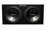 Bass Pack Dual 12″ Loaded Subwoofer Enclosure with Amplifier | 600 Watts RMS