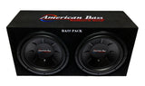 Bass Pack Dual 12″ Loaded Subwoofer Enclosure with Amplifier | 600 Watts RMS