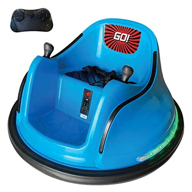 Electric Bubble RC Kids Bumper Car with Lights and Music - Blue