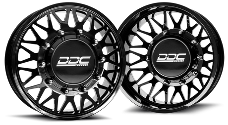 (1987 - 1997) DDC Wheels Black/Milled The Mesh Dually Wheels DDC Wheels