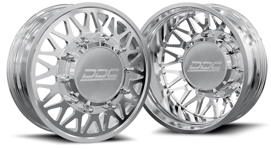 (1999 - 2004) DDC Wheels Polished The Mesh Dually Wheels DDC Wheels
