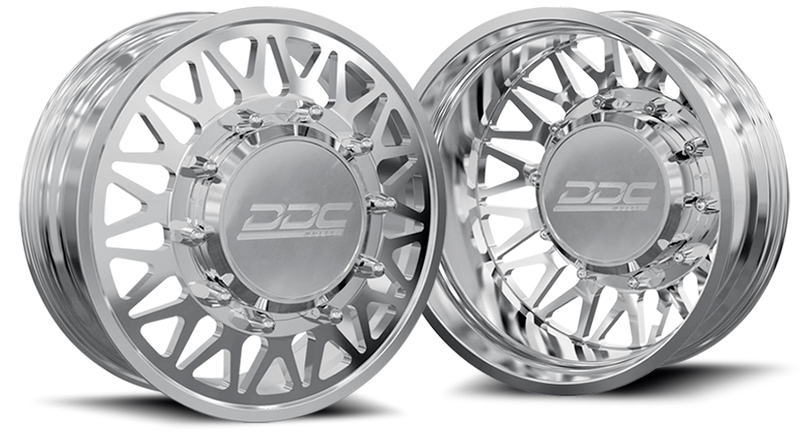 (1999 - 2004) DDC Wheels Polished The Mesh Dually Wheels