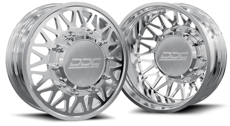 (1987 - 1997) DDC Wheels Polished The Mesh Dually Wheels DDC Wheels