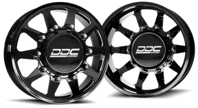 (1999 - 2004) DDC Wheels Black/Milled The Ten Dually Wheels DDC Wheels
