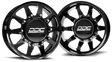 (1987 - 1997) DDC Wheels Black/Milled The Ten Dually Wheels DDC Wheels
