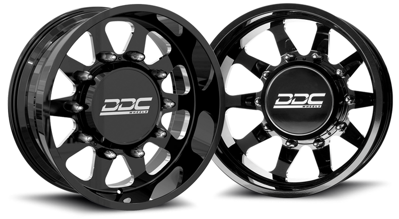 (1999 - 2004) DDC Wheels Black/Milled The Ten Dually Wheels