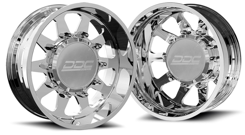 (1987 - 1997) DDC Wheels Polished The Ten Dually Wheels