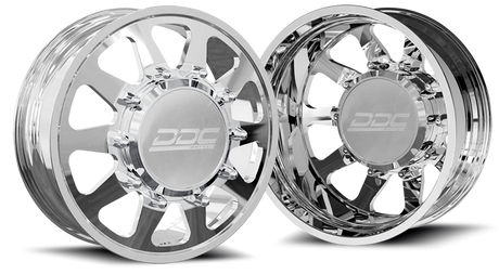 (1987 - 1997) DDC Wheels Polished The Ten Dually Wheels DDC Wheels