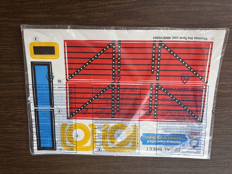 Ride-On Train Tank Engine Replacement Stickers for Peg Perego Toys