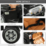 12V Kids Ride-On Truck with Remote Control and MP3 Connectivity in Black
