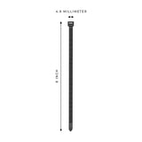 1000-Pack Premium 8-inch Black Nylon Zip Ties (60 Lbs. Tensile Strength / UV Resistant)