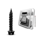 1/4-in. x 1-1/4-in. Black Ruspert Hex-Head Concrete Screw Anchors