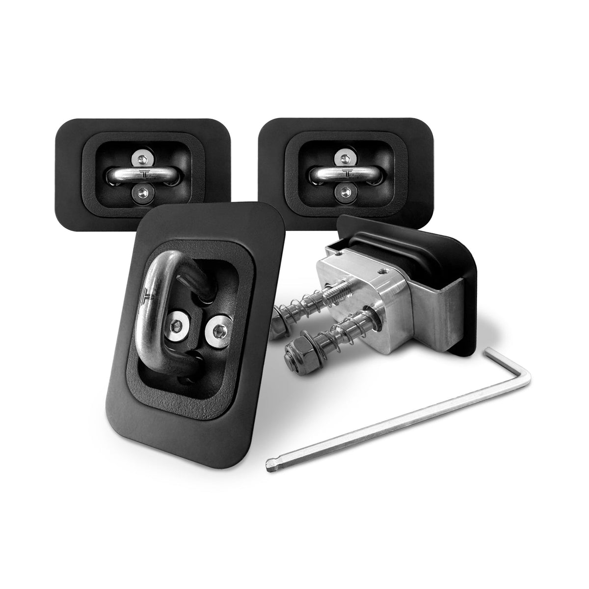 2014-2026 Chevrolet Silverado 1500 Premium Flush-Fit Retractable Truck Bed Tie Down Anchors