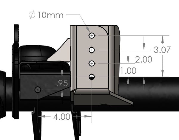 TJ-LJ-XJ-MJ-ZJ Lifted Front Trackbar Bracket