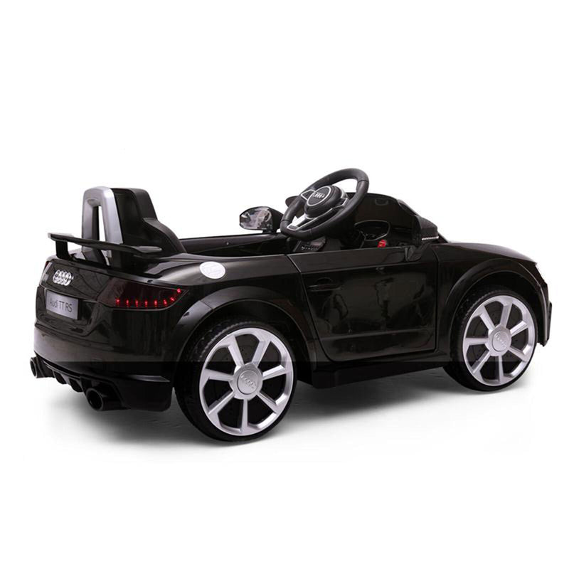 TOBBI 12V Audi TT RS Electric Ride On Car for Kids in Sleek Black Design