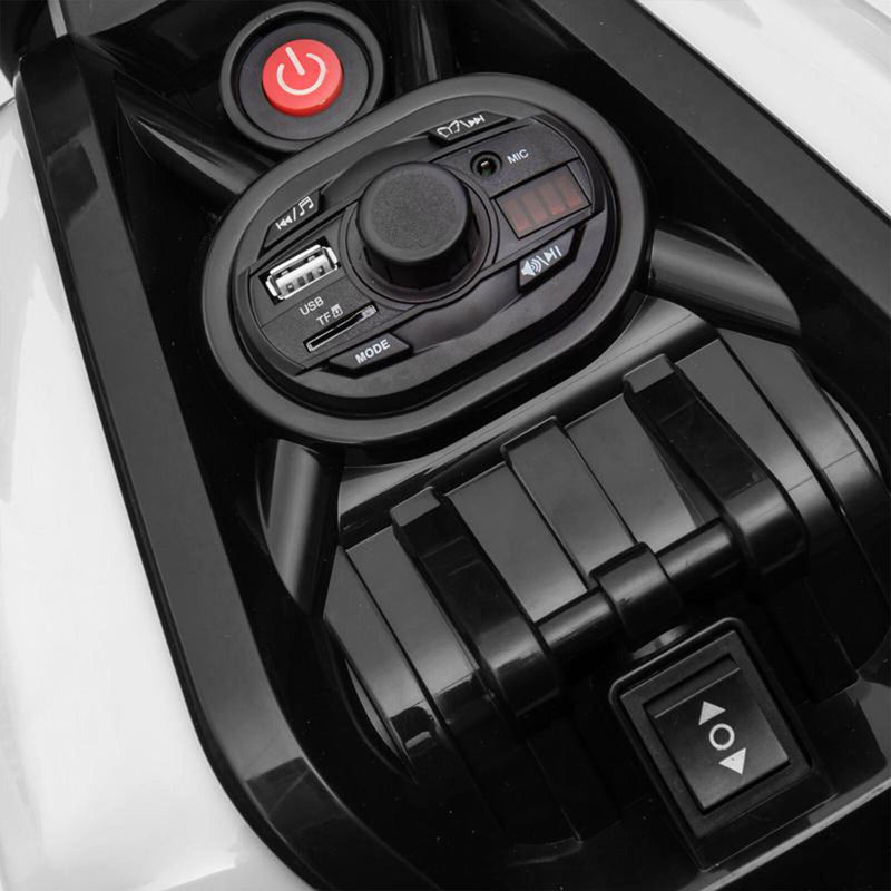 TOBBI 12V Electric 3-Wheeled Ride On Motorcycle for Kids 3 and Up - Black