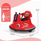 TOBBI 12V Electric Bumper Snail Car for Toddlers with Remote Control