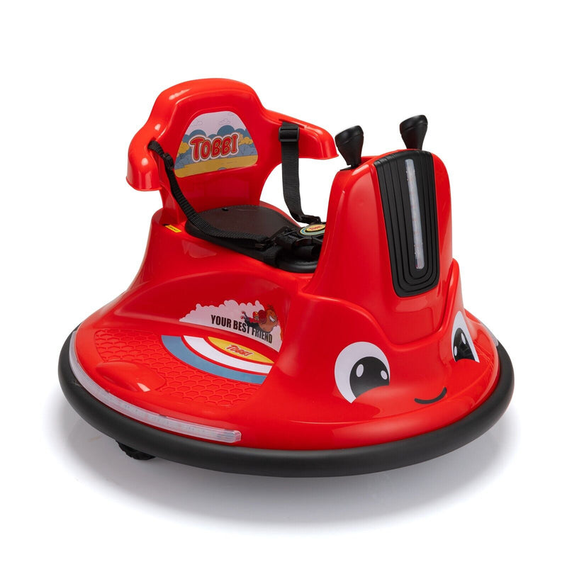 TOBBI 12V Electric Bumper Snail Car for Toddlers with Remote Control