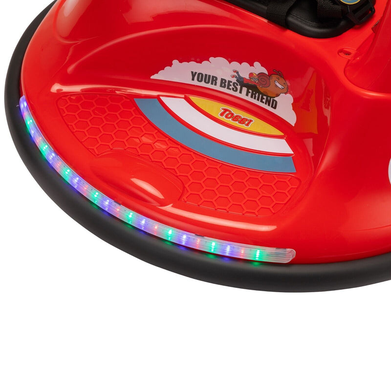 TOBBI 12V Electric Bumper Snail Car for Toddlers with Remote Control
