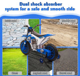 TOBBI 12V Electric Dirt Bike for Kids - Powered Motorbike with Realistic Design