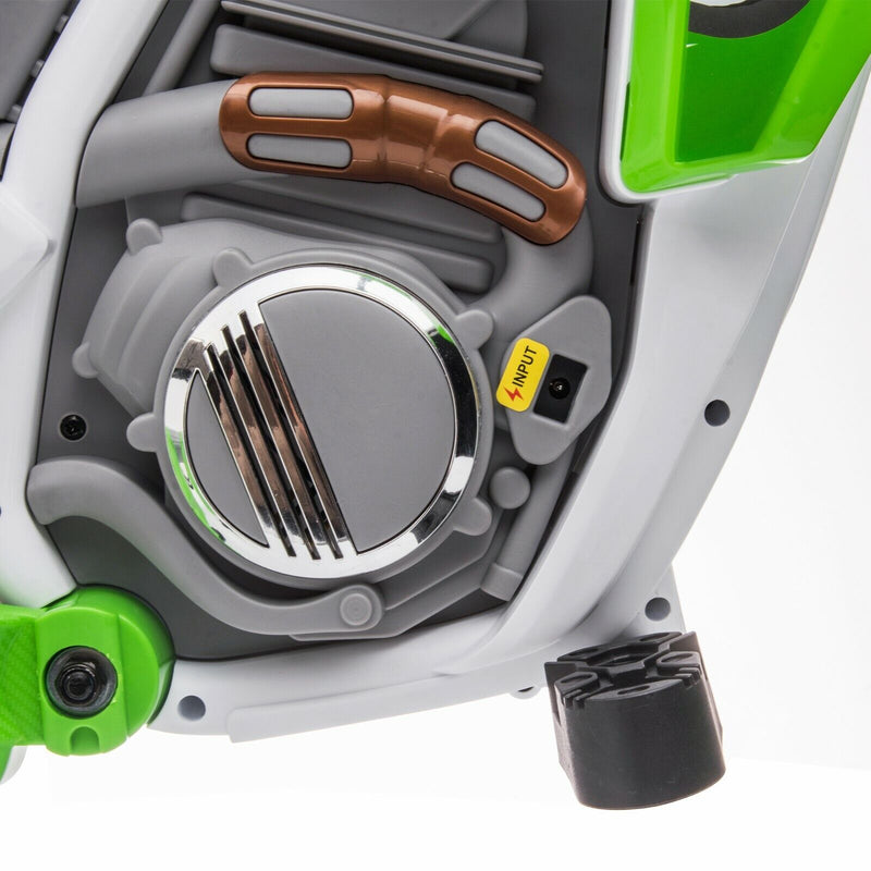 TOBBI 12V Electric Dirt Bike for Kids with Training Wheels - Realistic Motorbike Experience