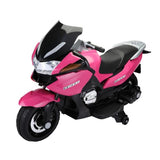 TOBBI 12V Electric Motorcycle for Kids with Training Wheels - Battery Powered Ride-On Toy