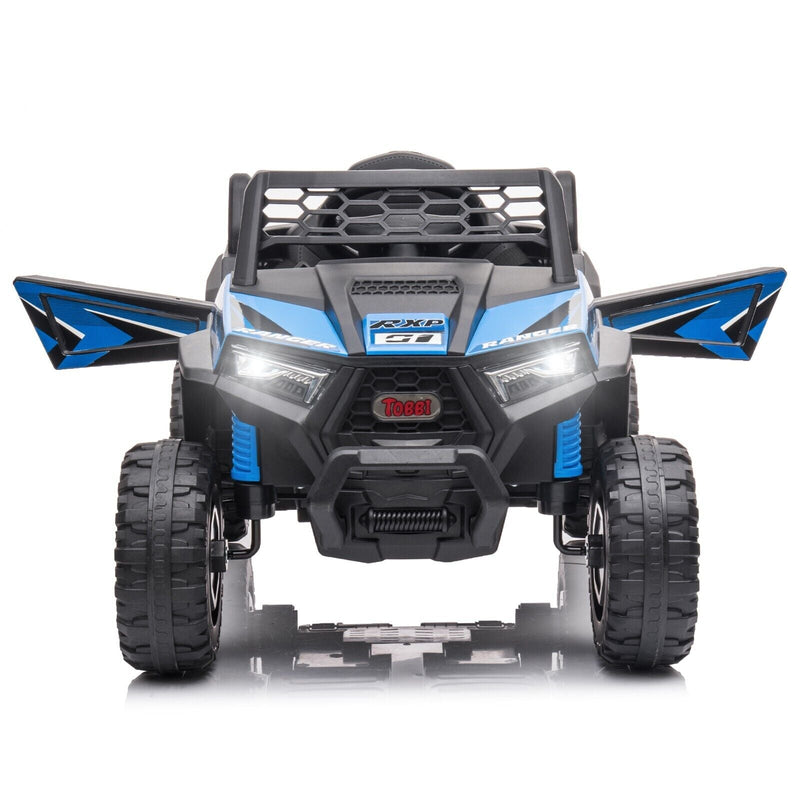 TOBBI 12V Electric Off-Road UTV Truck for Kids with Headlights, Music, and Horn