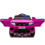 12V Battery-Powered Electric Police SUV Toy Car with Remote Control