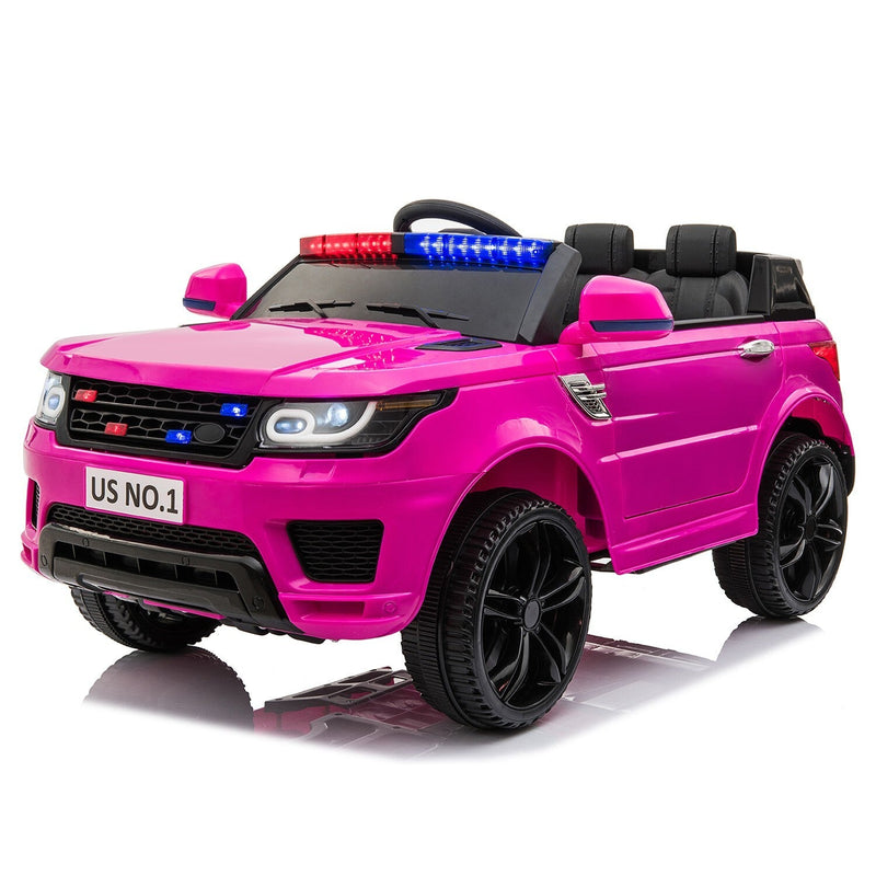 12V Battery-Powered Electric Police SUV Toy Car with Remote Control