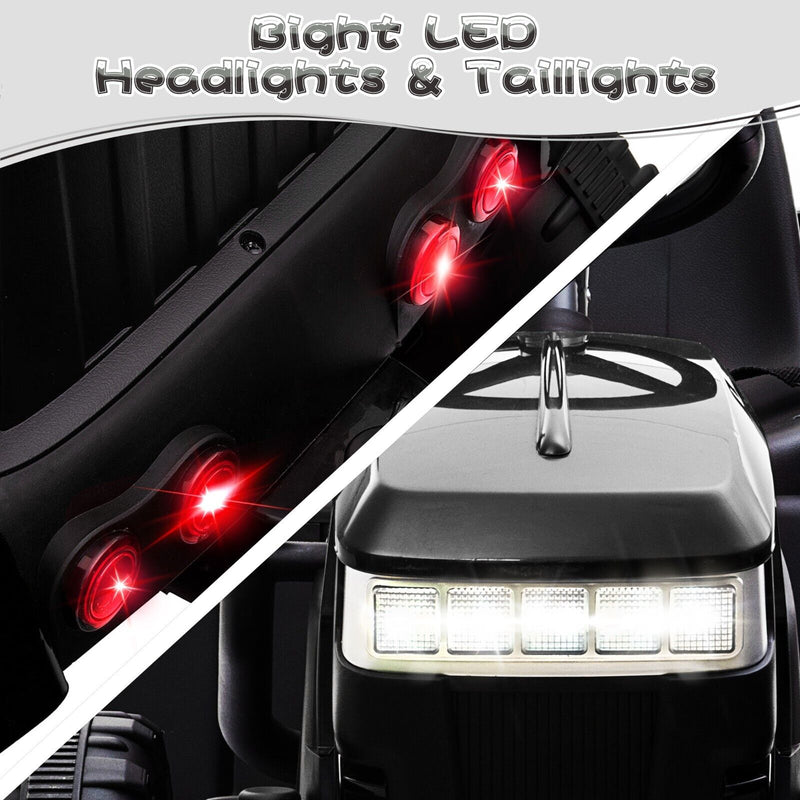 TOBBI 12V Electric Tractor Ride-On Car with Trailer for Kids - Battery Powered Toy Vehicle