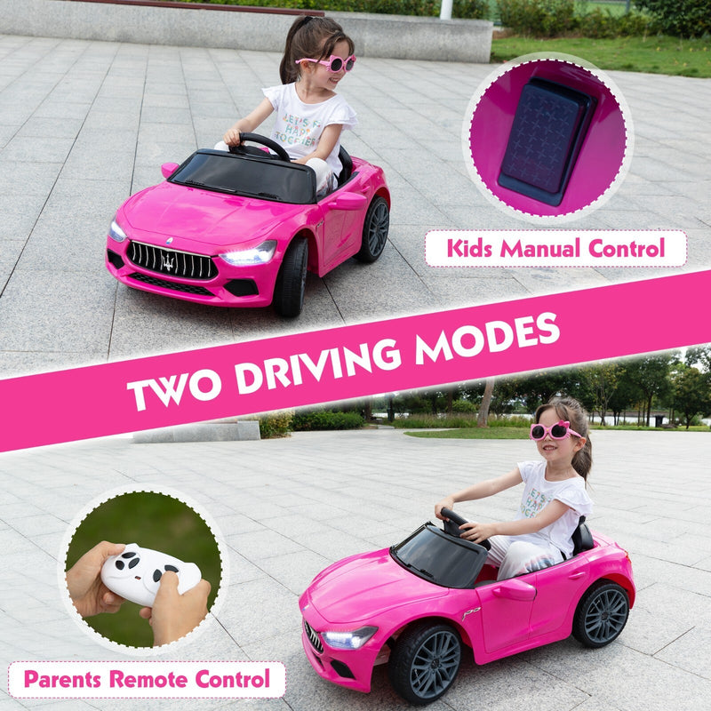 12V Electric Ride-On Car for Kids Licensed Maserati Ghibli with Remote Control