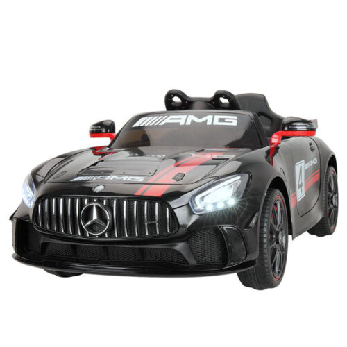 TOBBI 12V Kids Electric Mercedes-Benz Car Ride On Toy in Black