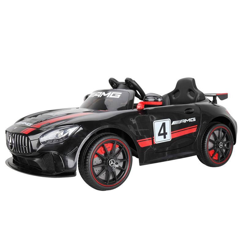 TOBBI 12V Kids Electric Mercedes-Benz Car Ride On Toy in Black