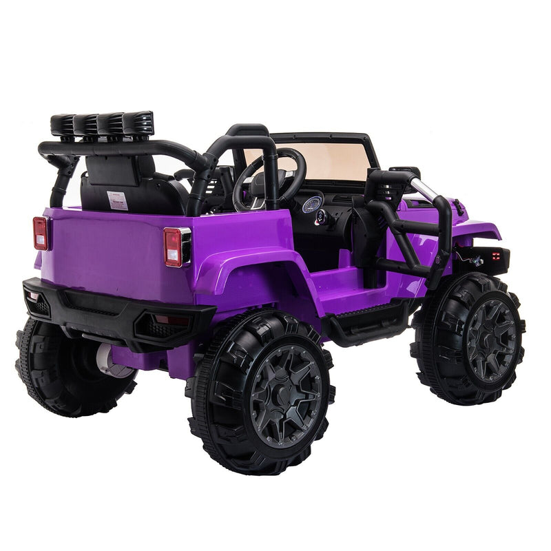 TOBBI 12V Kids Electric Truck Car with Remote Control, Music, and LED Lights