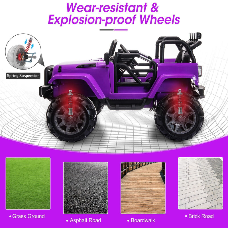 TOBBI 12V Kids Ride On Electric Truck with Remote Control - Perfect for Young Drivers!