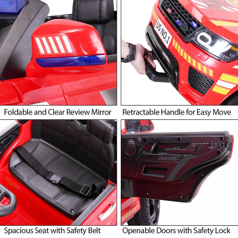 12V Electric Kids Vehicle with Remote Control and Music for Ages 3-8