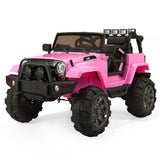 TOBBI 12V Kids Electric Wrangler Ride On Toy with Remote Control