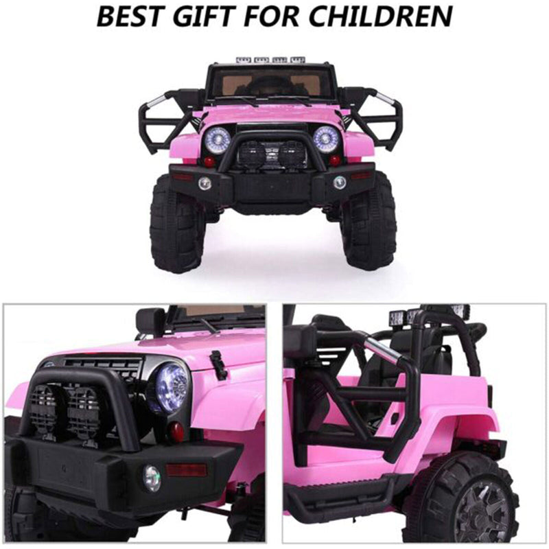 TOBBI 12V Kids Electric Wrangler Ride On Toy with Remote Control