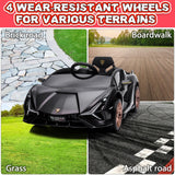 TOBBI 12V Kids Lamborghini SIAN Electric Car with Remote Control - Perfect for Little Drivers!
