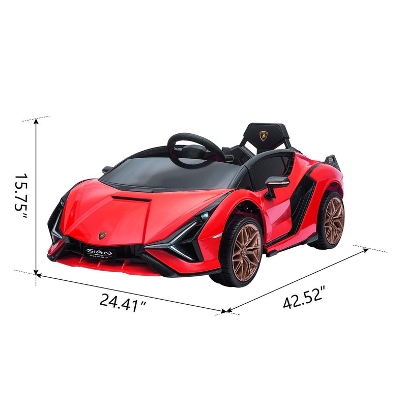 TOBBI 12V Kids Lamborghini SIAN Electric Car with Remote Control - The Perfect Ride for Young Drivers