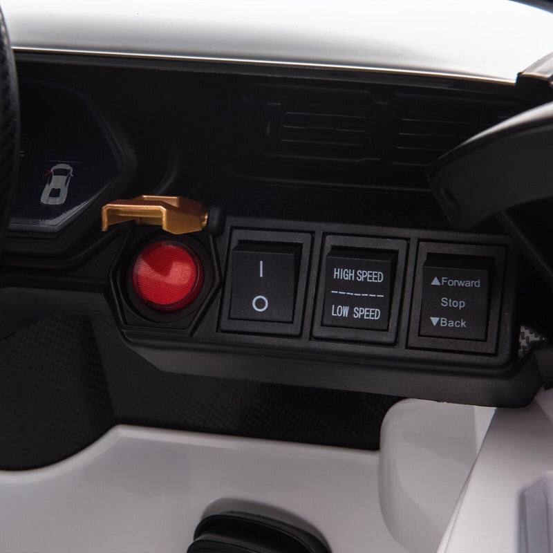 TOBBI 12V Kids Lamborghini Sian Ride-On Car with DIY Sticker Kit - Officially Licensed Electric Toy