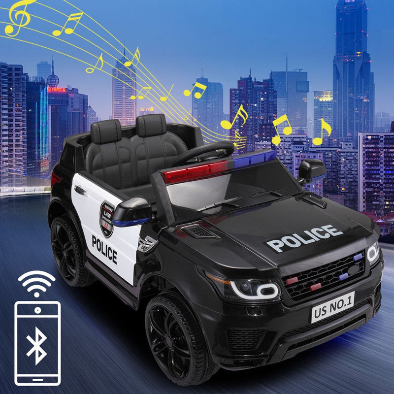 12V Kids Police Ride-On SUV Car with Parental Remote Control