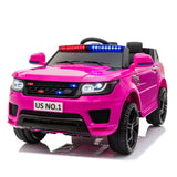 12V Kids Police Ride-On SUV Car with Parental Remote Control