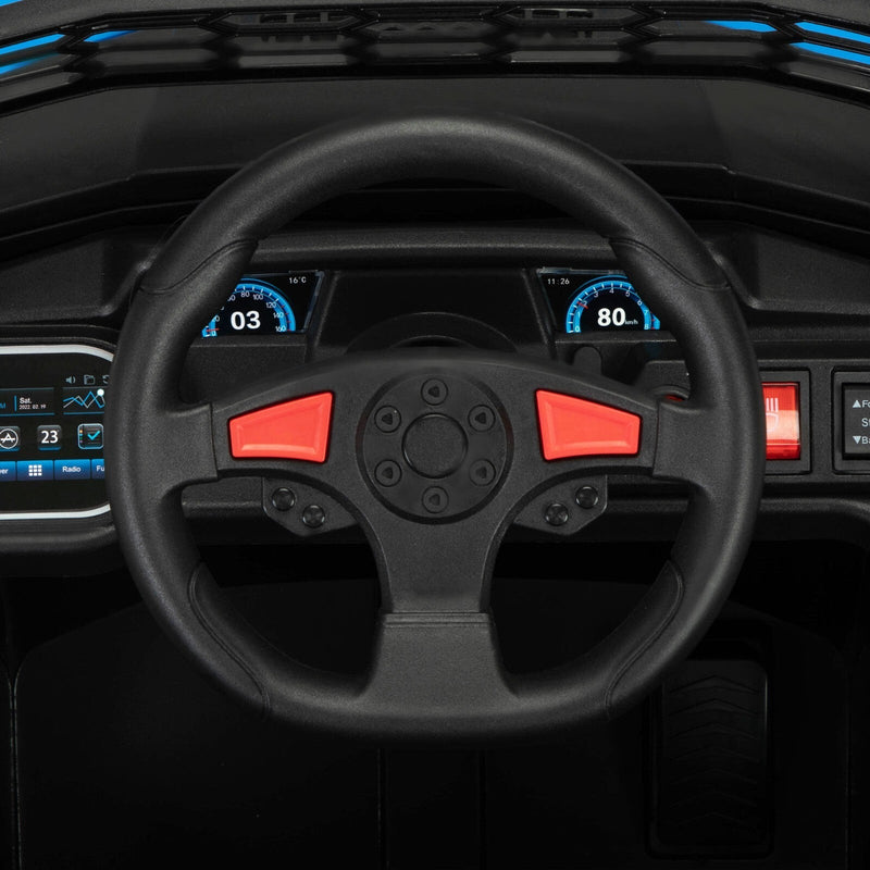 12V Electric Kids Ride-On Off-Road UTV Truck with Headlights, Music, and Horn